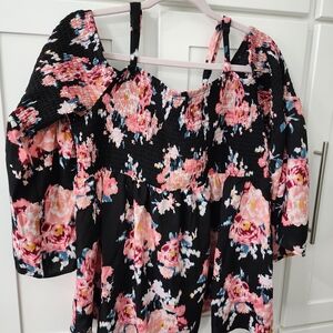 Floral Smocked Women's Top